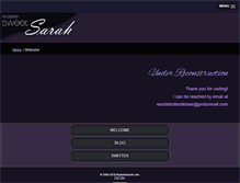 Tablet Screenshot of mysweetsarah.com